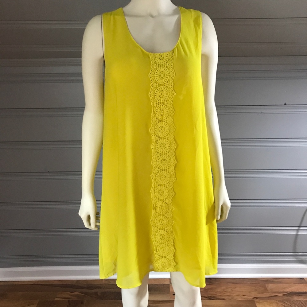 Yellow Chiffon Summer Dress